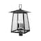 Z-Lite Rainer 5 Light Outdoor Post Mount Fixture, 15.5in. W x 27.5in. H, Black 5015PHXLR-BK - alternate 4